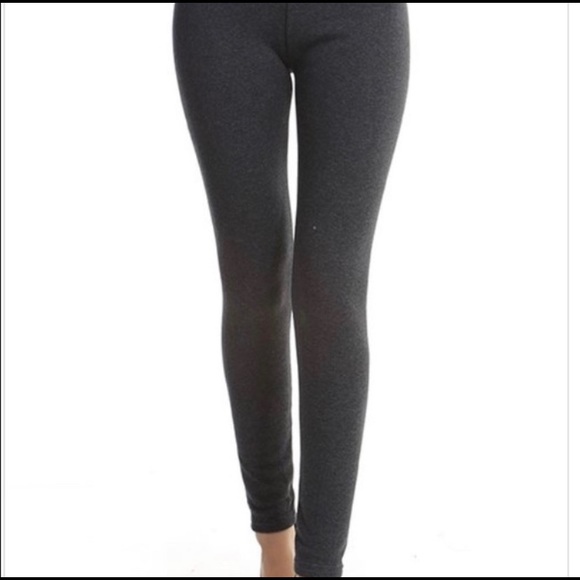 (1).  Charcoal Winter Leggings. 1 pair for $9 or 5/$25 - Picture 3 of 6